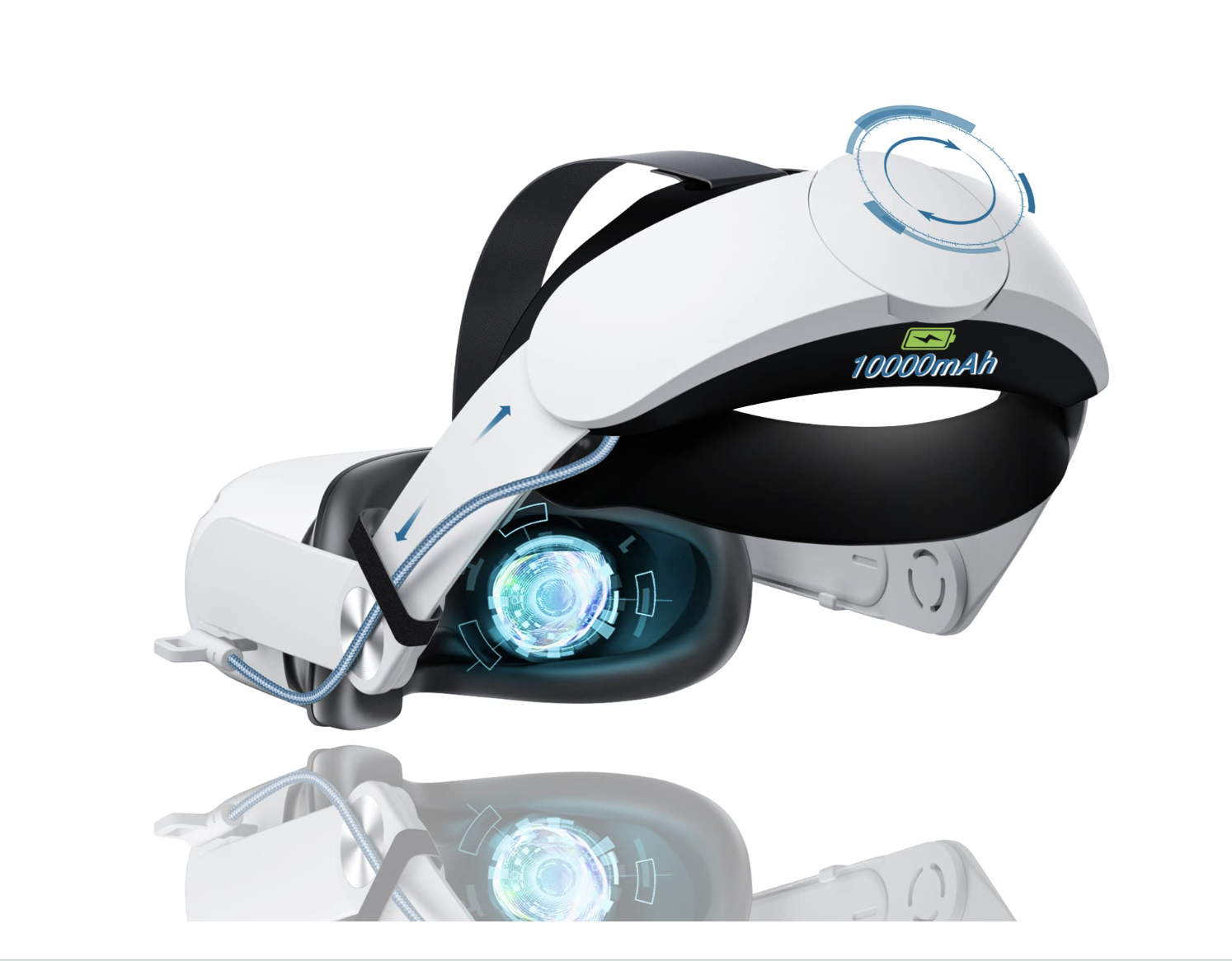 Head strap with battery pack